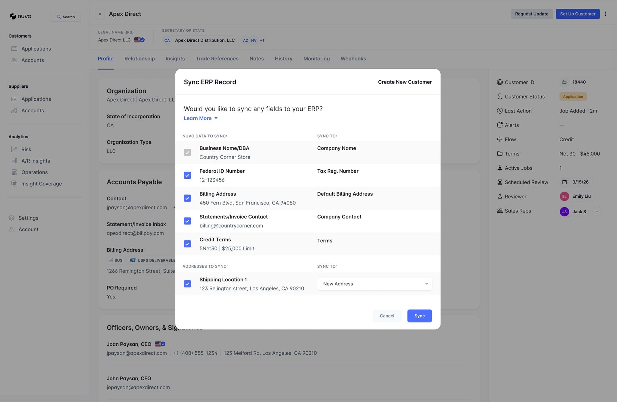 Nuvo Trade Credit for NetSuite screenshot 4