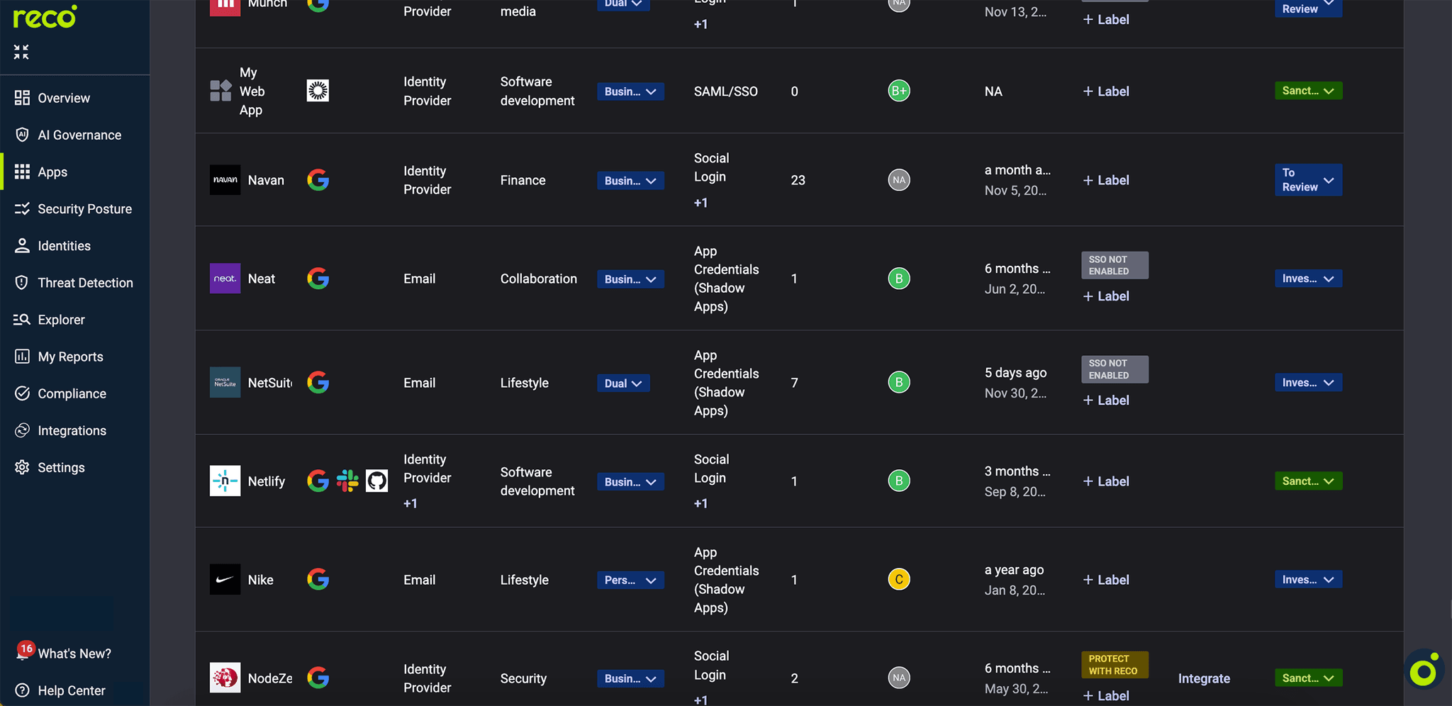 Reco screenshot 2