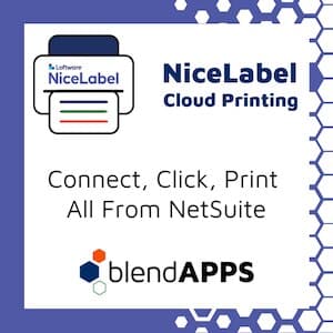 blendAPPS NiceLabel Cloud Label Printing for NetSuite