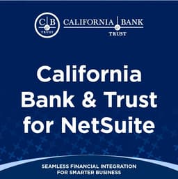 California Bank & Trust for NetSuite