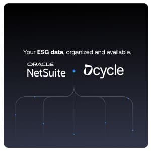 Dcycle ESG Data Management Platform for NetSuite