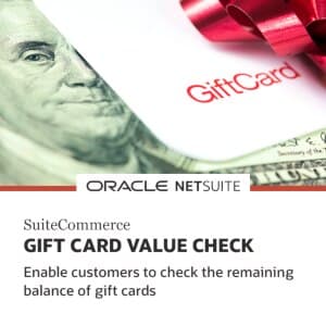 SuiteCommerce Gift Certificate Management