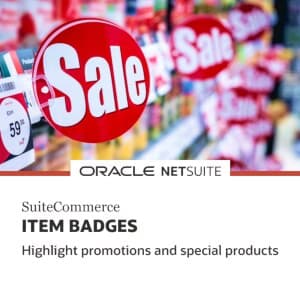 SuiteCommerce Item Badges