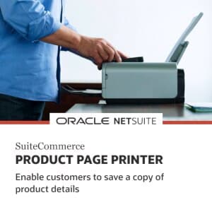 SuiteCommerce Product Page Printer